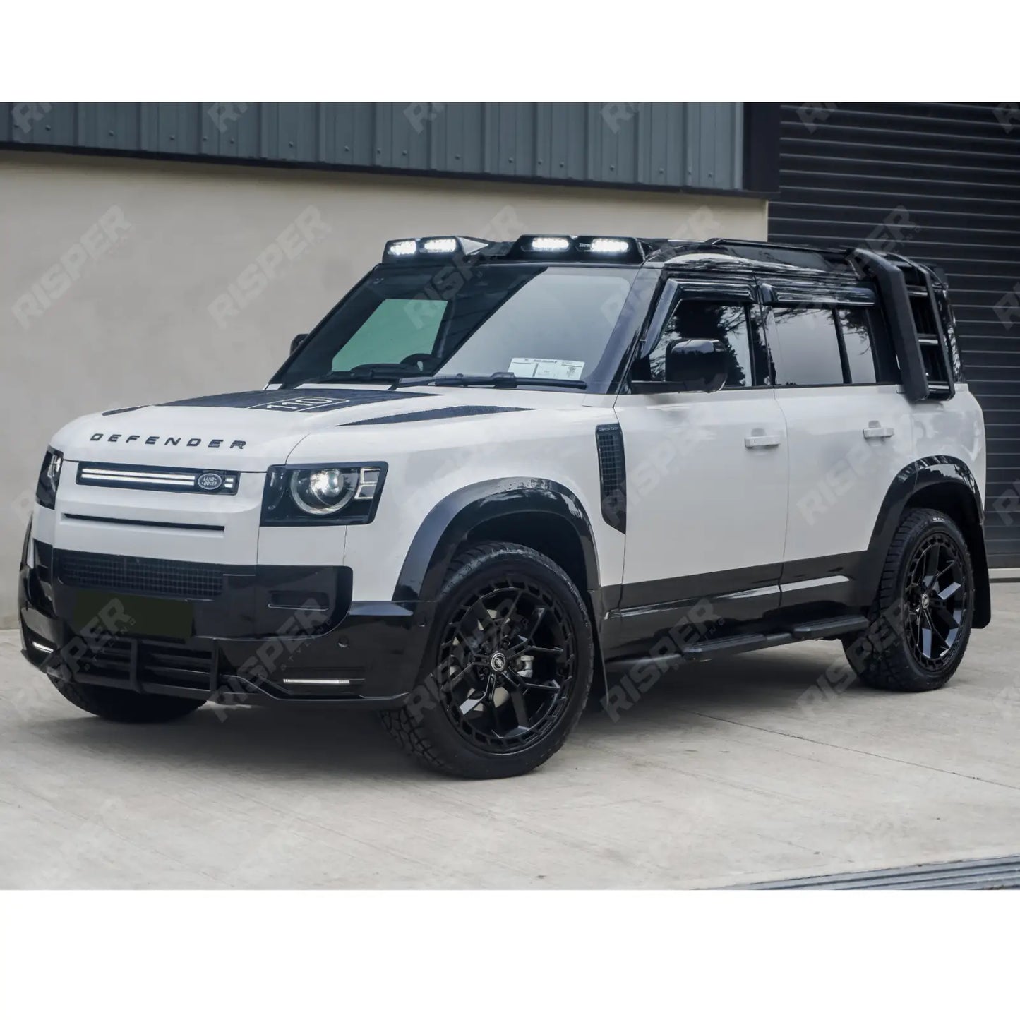 Land Rover Defender L663 90/110/130 2020+ Roof Light Pod V2 In Gloss Black