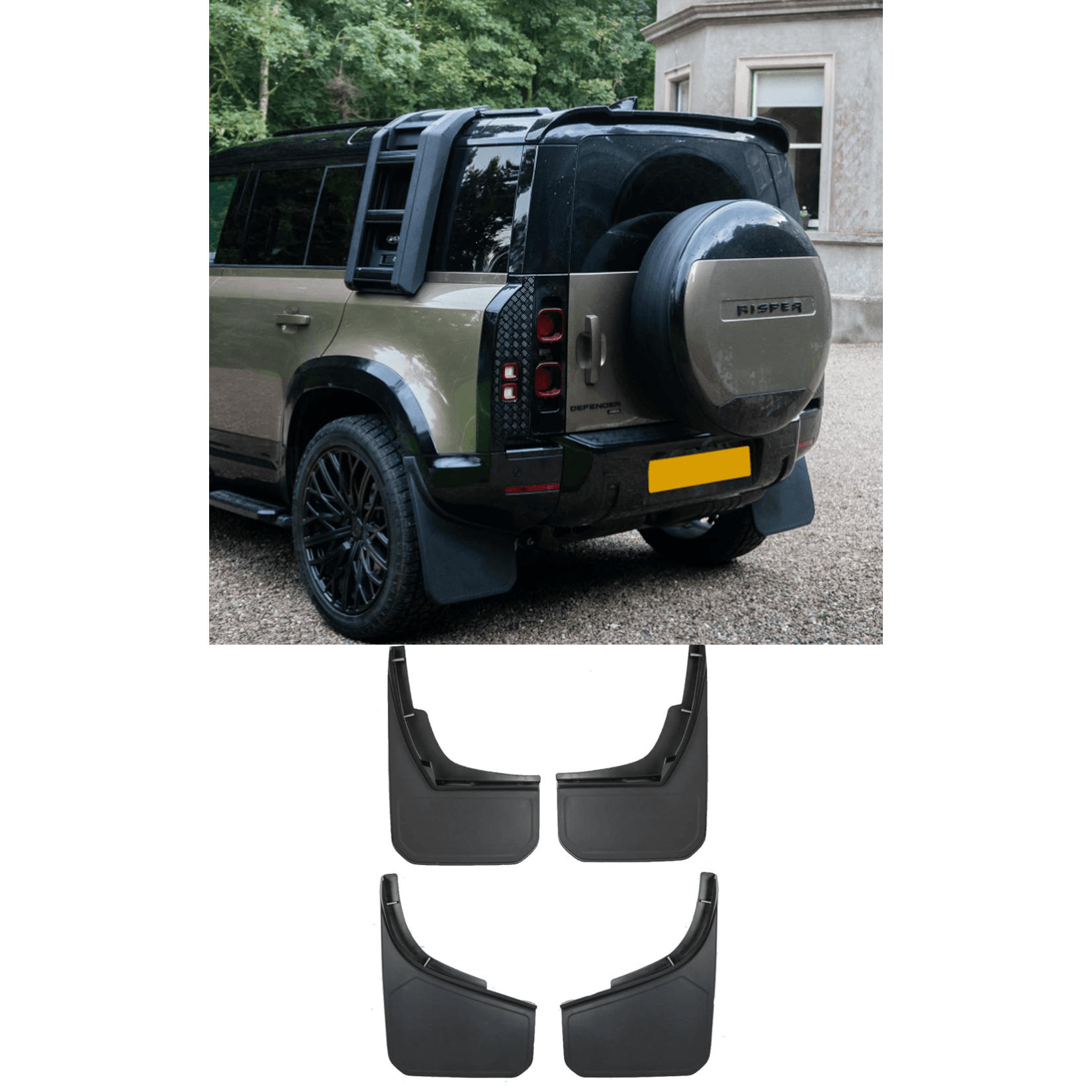 Land Rover Defender L663 90 & 110 2020 OEM Style Classic Mud Flaps - TMC Motorsport