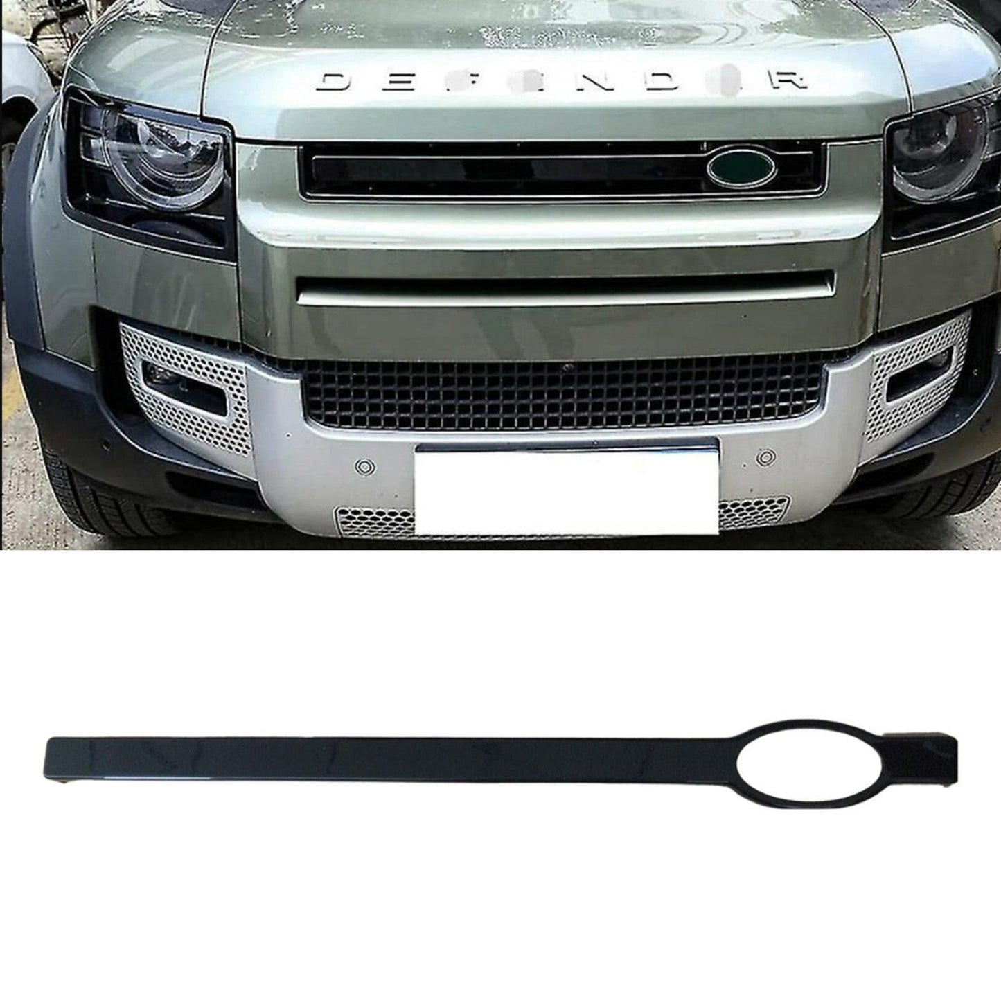 Land Rover Defender L663 90/110/130 2020 On “ Front Bumper Grille in Gloss Black - TMC Motorsport