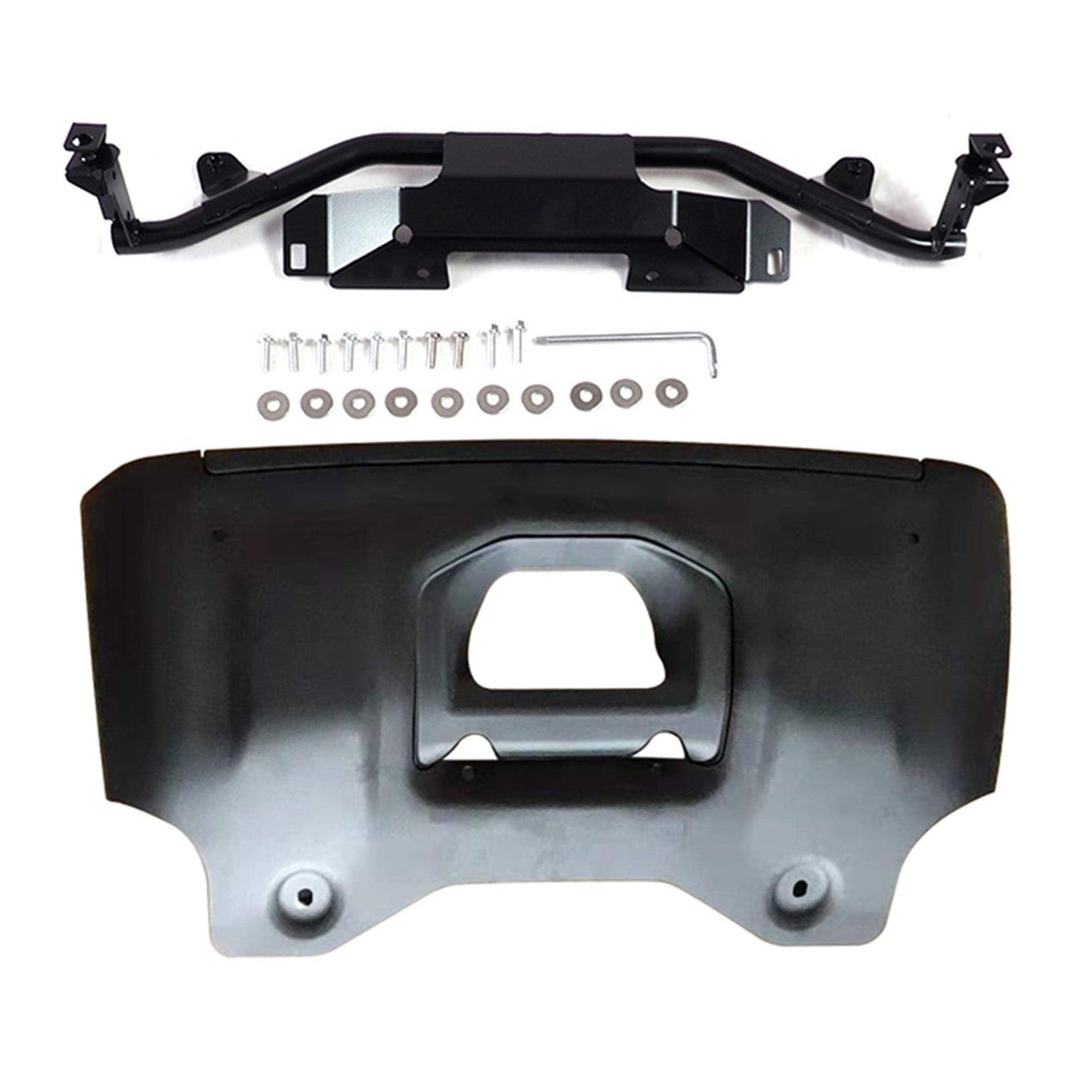 Land Rover Defender L663 90/110/130 2020 On OE Fit Sump Guard Skid Plate in Silver - TMC Motorsport