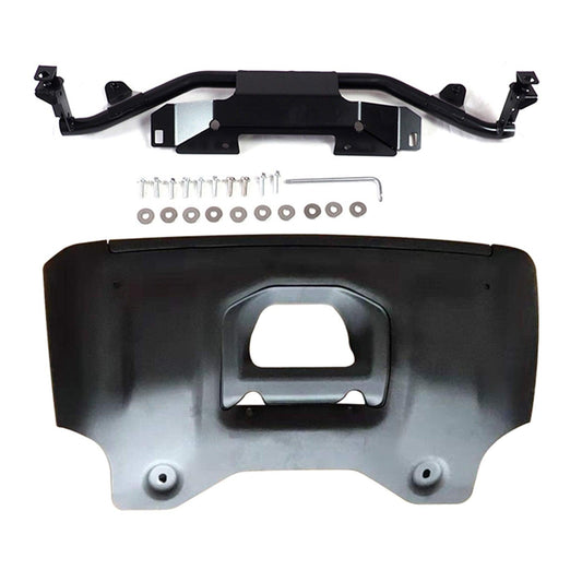 Land Rover Defender L663 90/110/130 2020 On OE Fit Sump Guard Skid Plate in Silver - TMC Motorsport