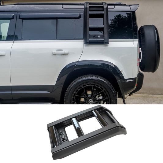 Land Rover Defender L663 90/110/130 2020 On OEM Style Side Roof Ladder - Gloss Black - TMC Motorsport
