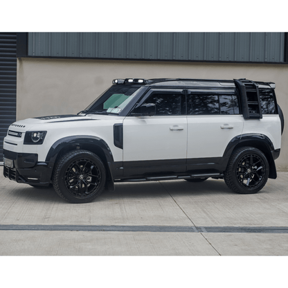 Land Rover Defender L663 90/110/130 2020 On OEM Style Side Roof Ladder - Gloss Black - TMC Motorsport