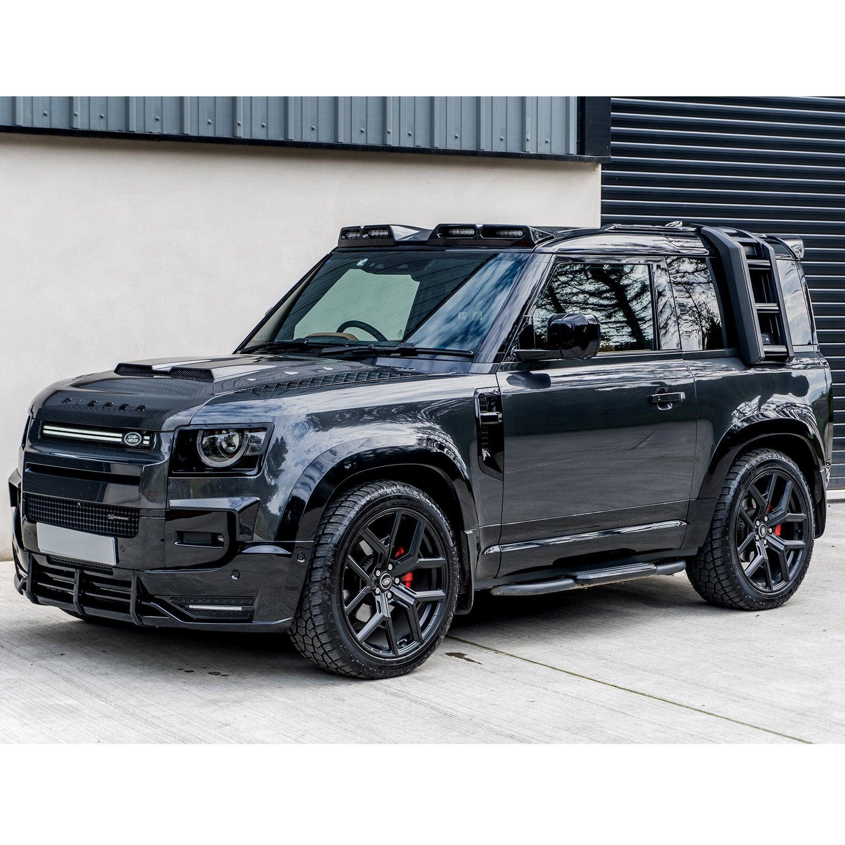 Land Rover Defender L663 90/110/130 2020 On OEM Style Side Roof Ladder - Gloss Black - TMC Motorsport