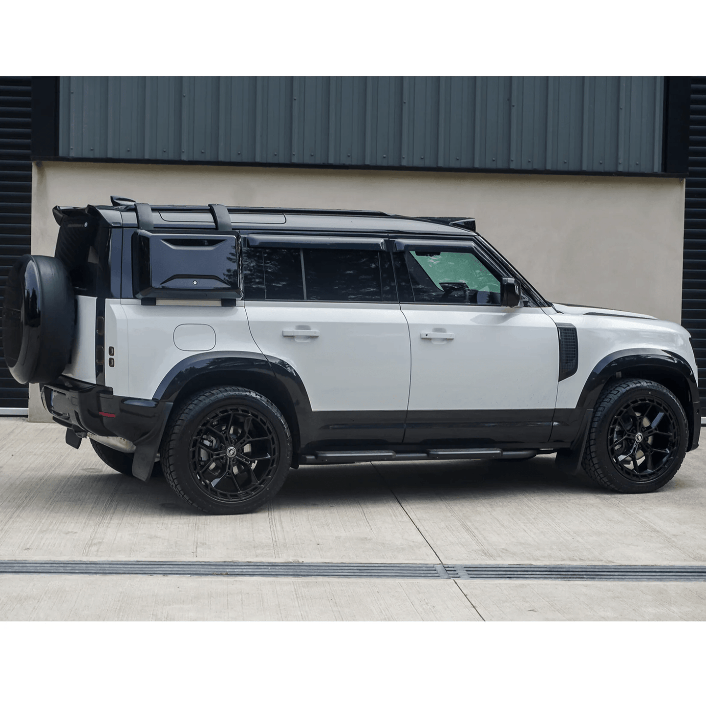 Land Rover Defender L663 90/110/130 2020 On OEM Style Side Storage Box - in Gloss Black - TMC Motorsport