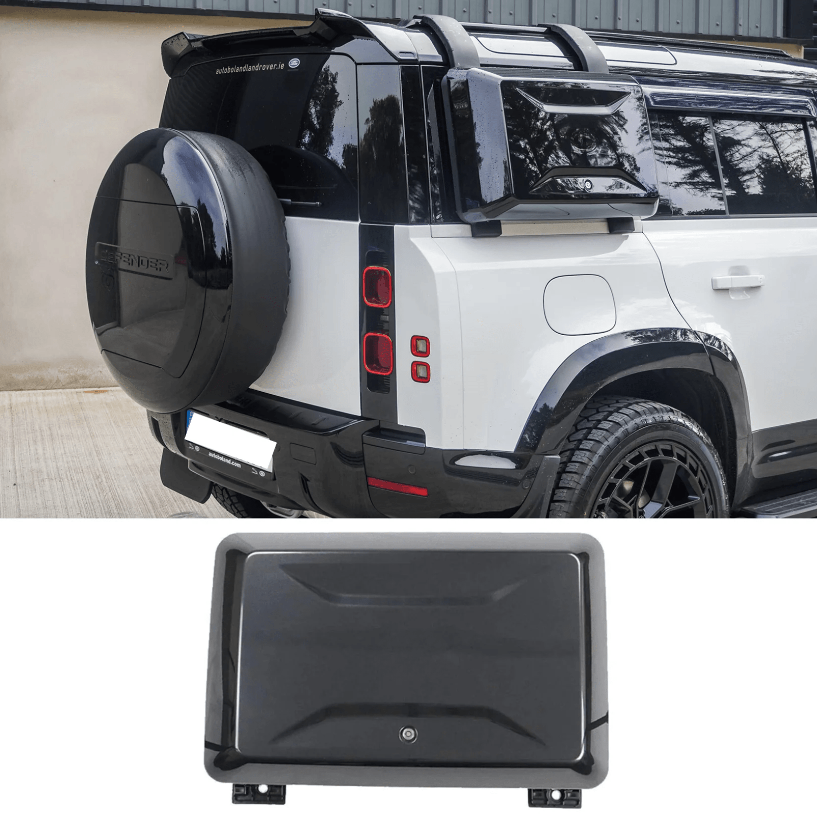 Land Rover Defender L663 90/110/130 2020 On OEM Style Side Storage Box - in Gloss Black - TMC Motorsport