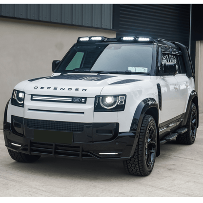 Land Rover Defender L663 90/110/130 2020+ Roof Light Pod V2 In Gloss Black - TMC Motorsport