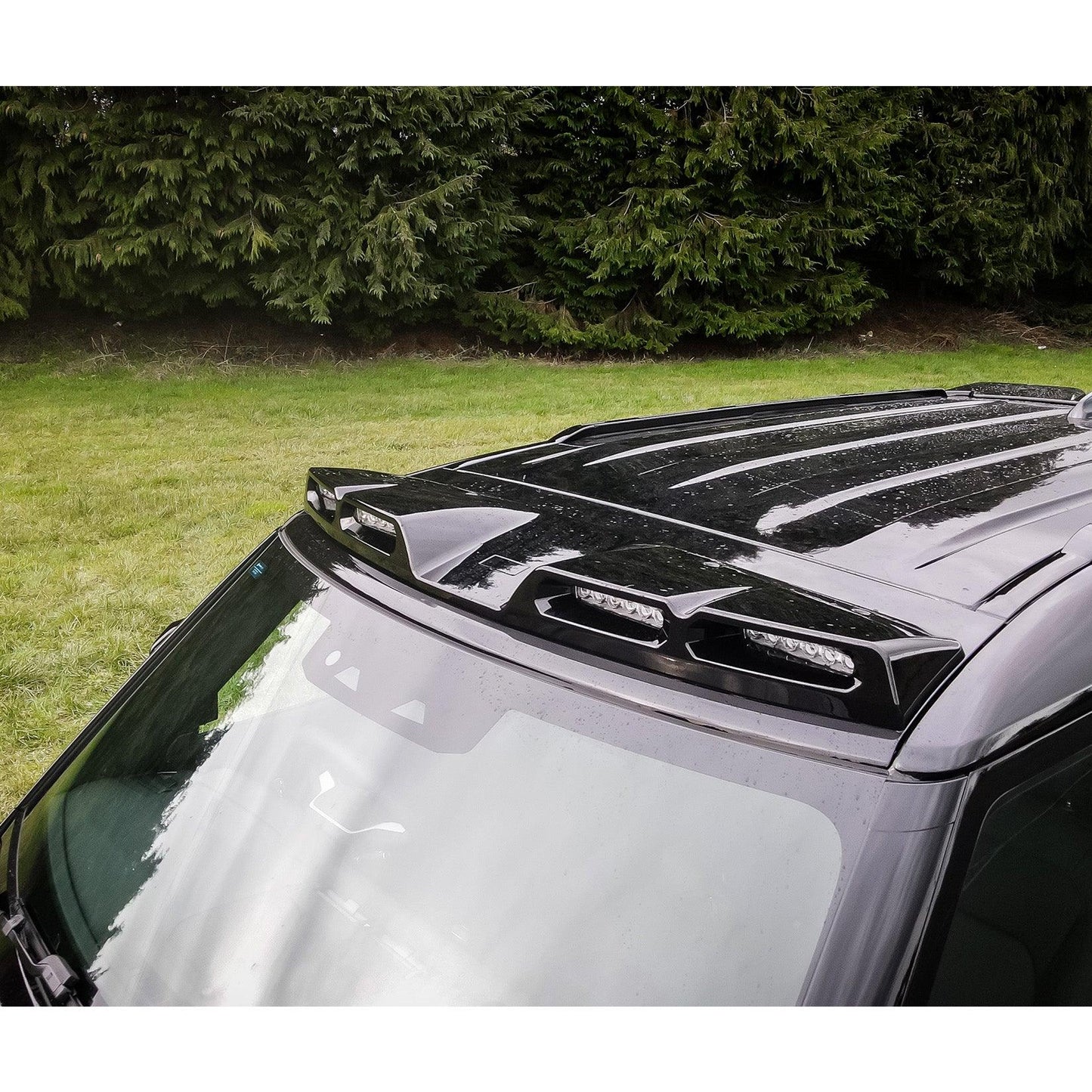Land Rover Defender L663 90/110/130 2020+ Roof Light Pod V2 In Gloss Black - TMC Motorsport