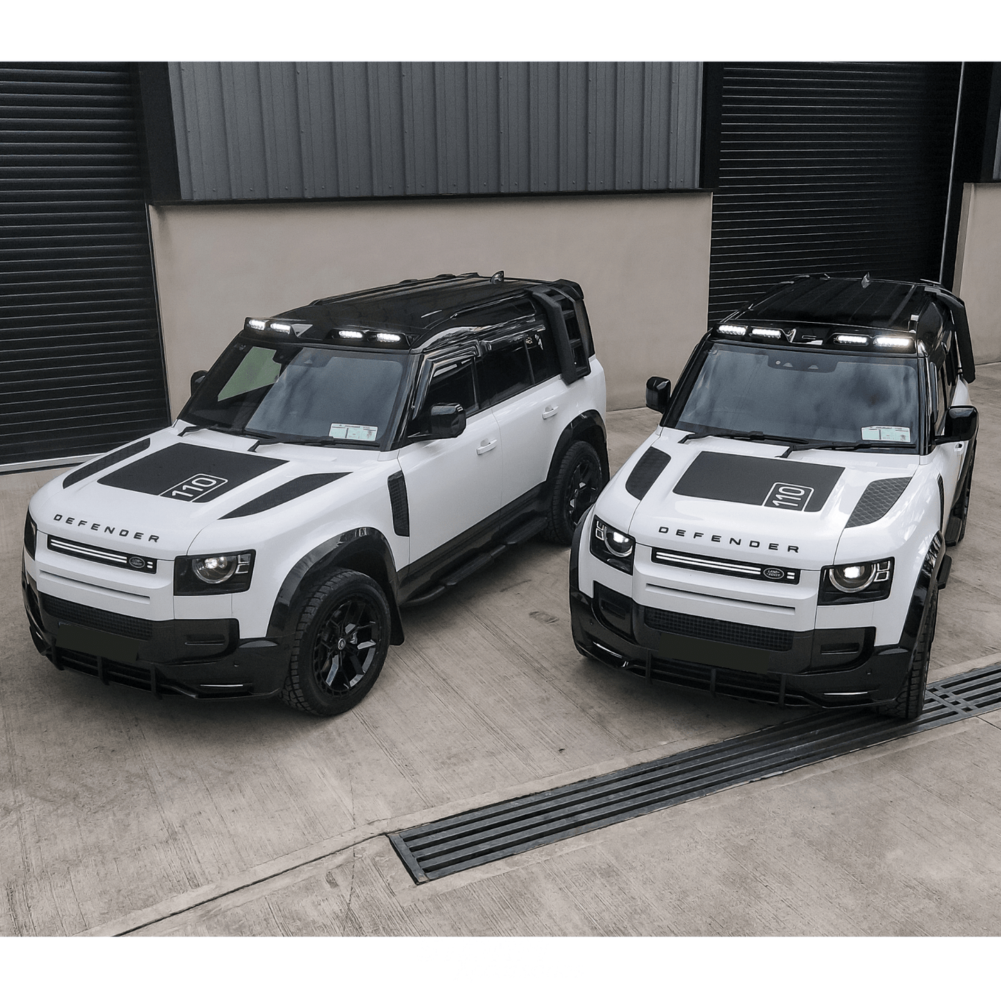 Land Rover Defender L663 90/110/130 2020+ Roof Light Pod V2 In Gloss Black - TMC Motorsport