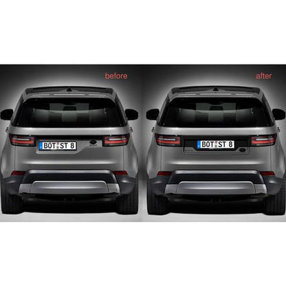 Land Rover Discovery 5 Number Plate Centralisation Kit - Gloss Black - TMC Motorsport