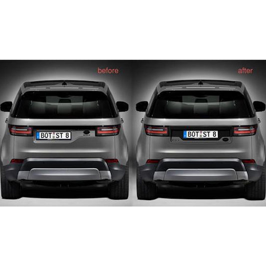 Land Rover Discovery 5 Number Plate Centralisation Kit - Gloss Black - TMC Motorsport