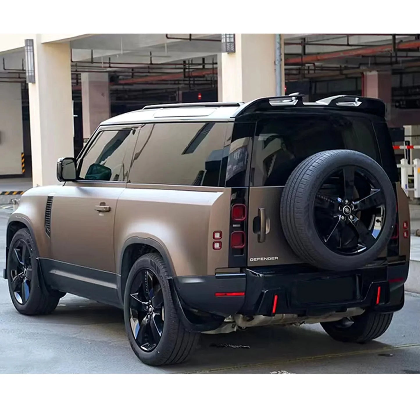 Landrover Defender L663 2020 ON - Rear Spoiler V.3 - Gloss Black - TMC Motorsport