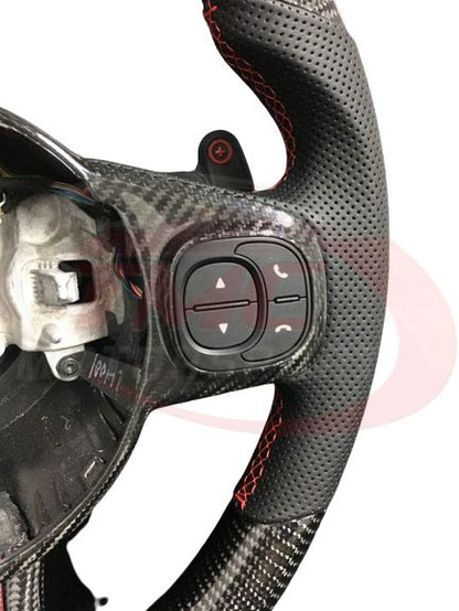 Abarth 500 / 595 / 695 LED Carbon Fibre Steering Wheel - Launch Edition - Abarth Tuning