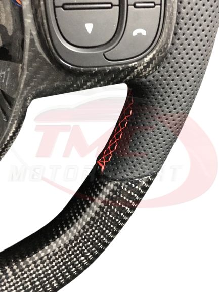 Abarth 500 / 595 / 695 LED Carbon Fibre Steering Wheel - Launch Edition - Abarth Tuning