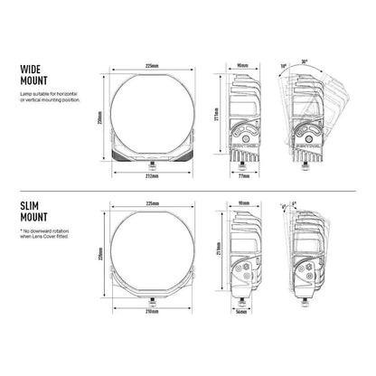 Lazer Lamps 9" Sentinel STD - LED Spot Light