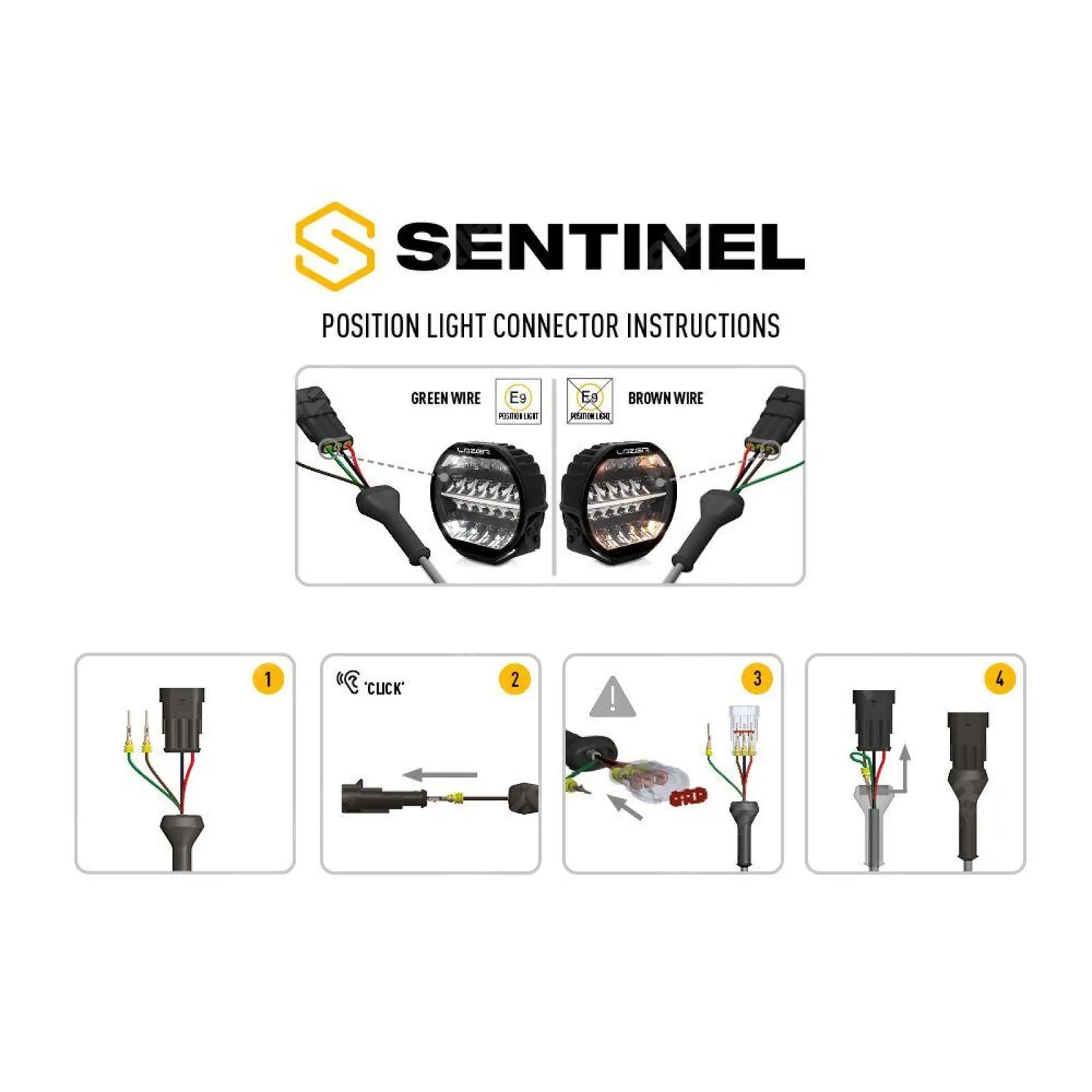 Lazer Lamps 9" Sentinel STD - LED Spot Light