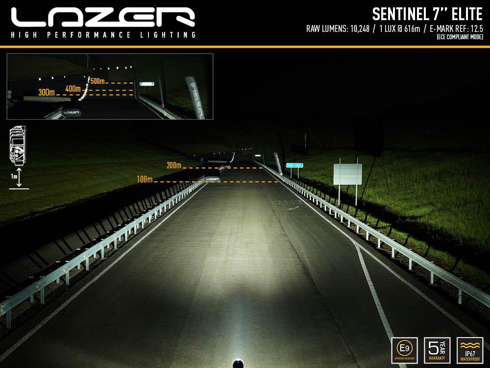 Lazer Lamps Sentinel 7" Elite - LED Spot Light - TMC Motorsport