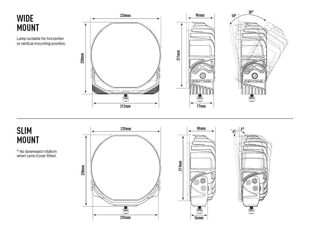 Lazer Lamps Sentinel 9" Elite - LED Spot Lamp - TMC Motorsport