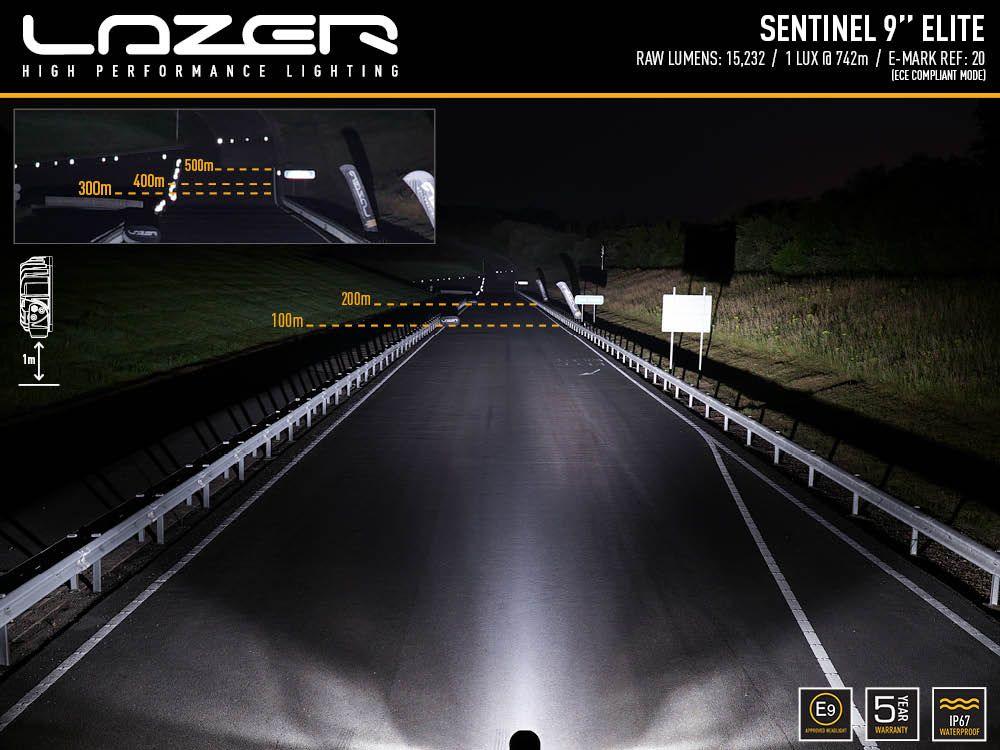 Lazer Lamps Sentinel 9" Elite - LED Spot Lamp - TMC Motorsport