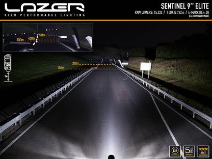Lazer Lamps Sentinel 9" Elite - LED Spot Lamp - TMC Motorsport