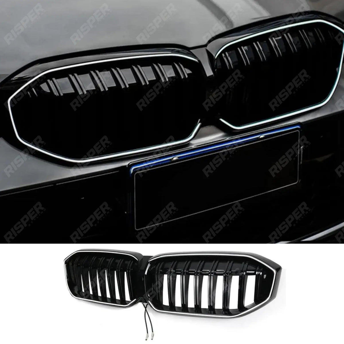 LED Slatted Front Grill For BMW 3 Series G20 LCI 2022+