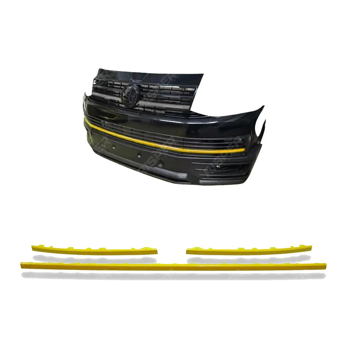 Lower 3 Piece Clip In Grille Streamer For VW T6 Transporter 2015-2019