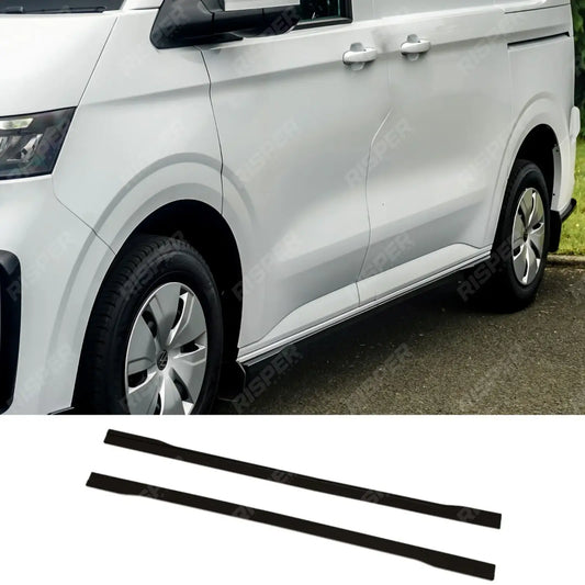LWB Side Skirt Splitters In Gloss Black For Volkswagen Transporter T7 2025+