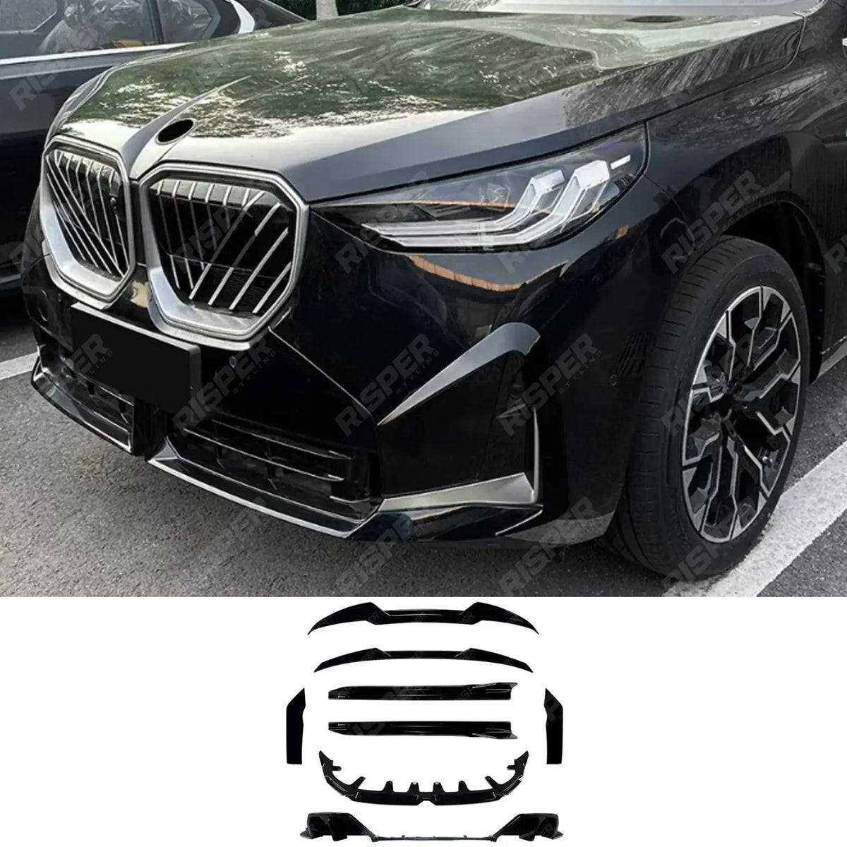 M Sport Aero Kit in Gloss Black For BMW X3 G45 2025+