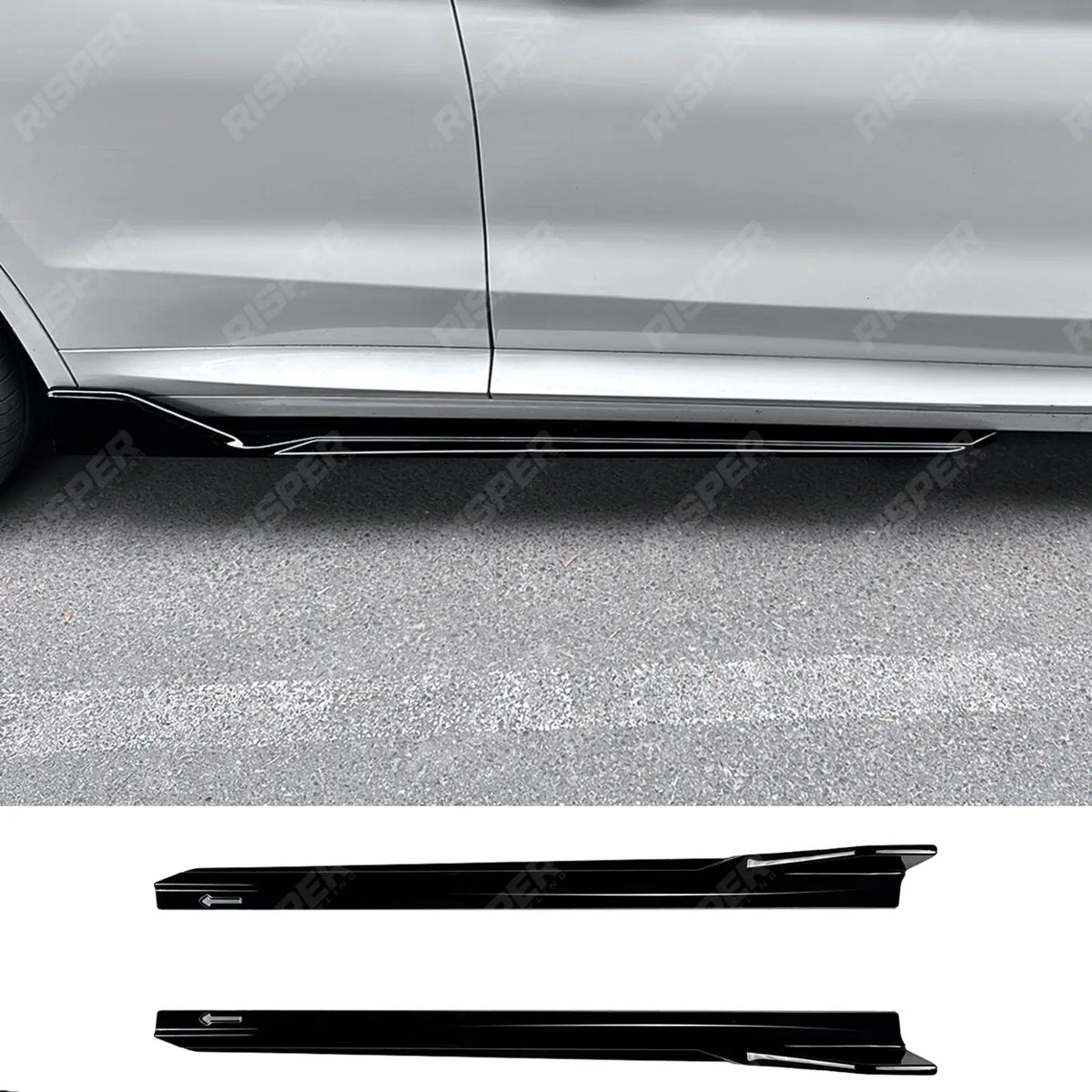M Sport Side Skirts in Gloss Black For BMW X3 G01 LCI 2022-2024