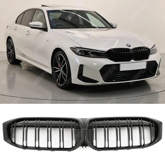 M Style Front Grille In Gloss Black For Bmw G20/G21 3 Series LCI