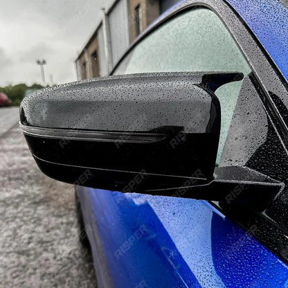 M Style Mirror Covers in Gloss Black for BMW G Series GXX