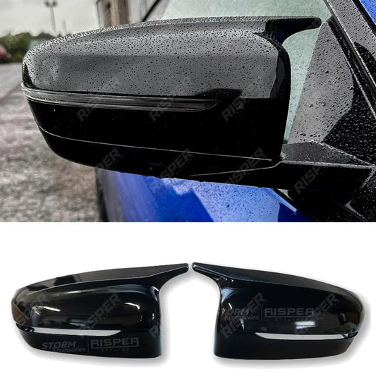 M Style Mirror Covers in Gloss Black For BMW G Series GXX