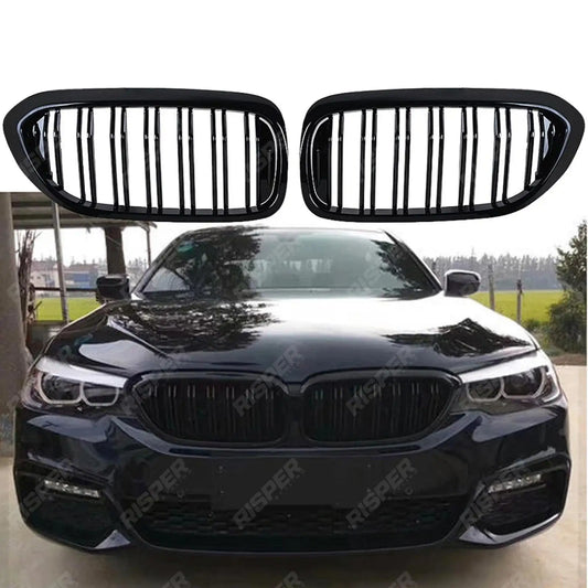 M5 Look Dual Slat Upgrade Front Grill For BMW 5 Series G30 G31 Pre LCI 2017-2020