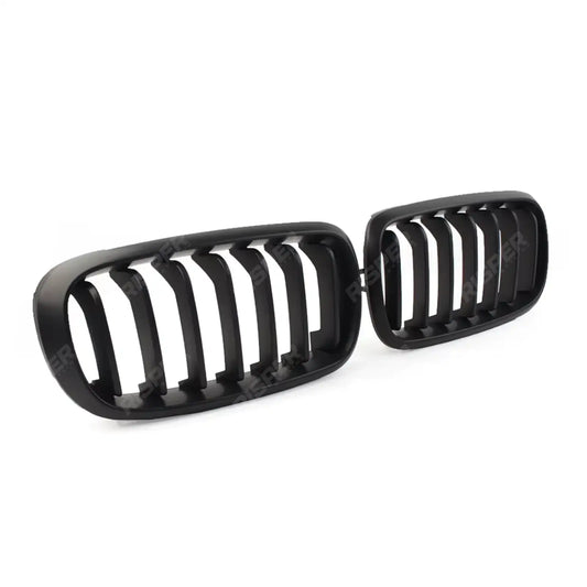 Matte Black Front Grill Solid Slat For Bmw X5 F15 2013-2018