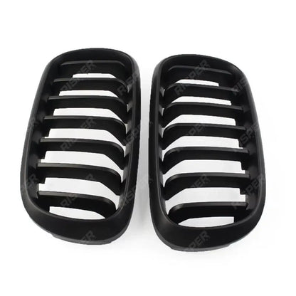Matte Black Front Grill Solid Slat For Bmw X5 F15 2013-2018