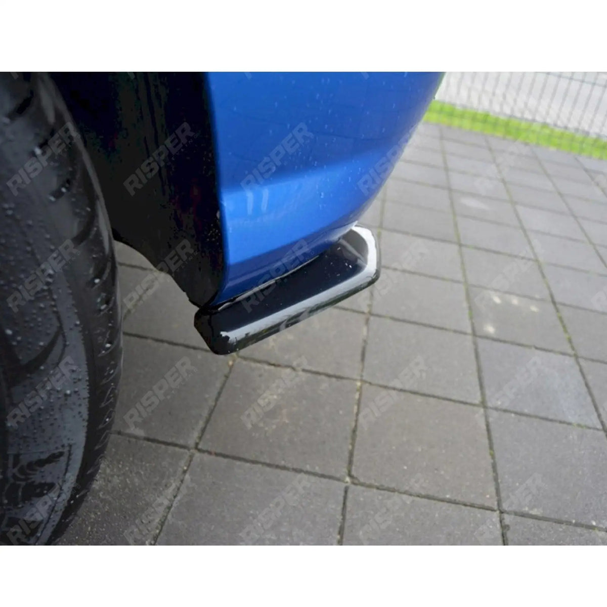 MAXTON REAR SIDE SPLITTERS GLOSS BLACK For AUDI Q2 MK1 SPORT 2016+