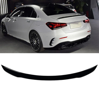MERCEDES A CLASS SALOON (V177) 2018+ 'A35 A45 AMG STYLE' REAR BOOT SPOILER IN GLOSS BLACK - TMC Motorsport