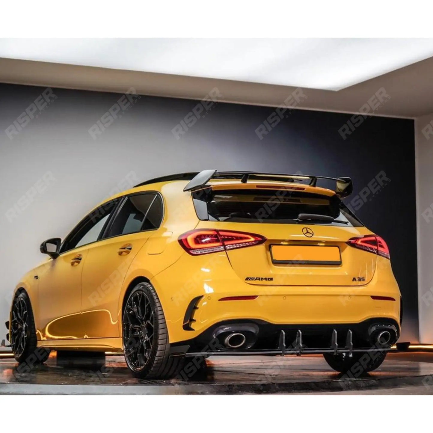 Mercedes A Class W177 2018+ - A45 Style Rear Spoiler - Gloss Black