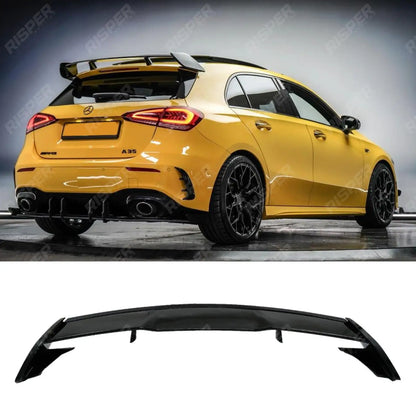 Mercedes A Class W177 2018+ - A45 Style Rear Spoiler - Gloss Black