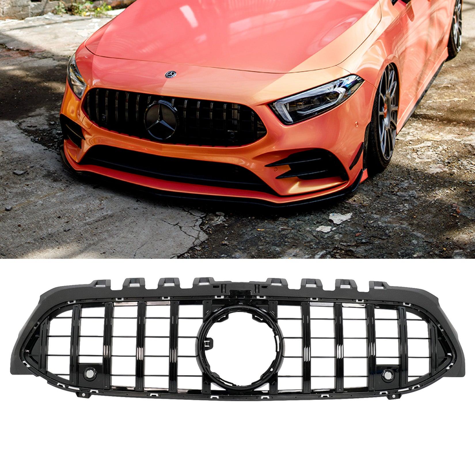 Mercedes A Class W177 2018+ - Front Grill Pan Americana GT-R Style in Gloss Black - TMC Motorsport
