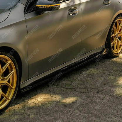 Mercedes A45 W177 2019-2023 & Facelift 2023 On Aero Body Kit In Gloss Black