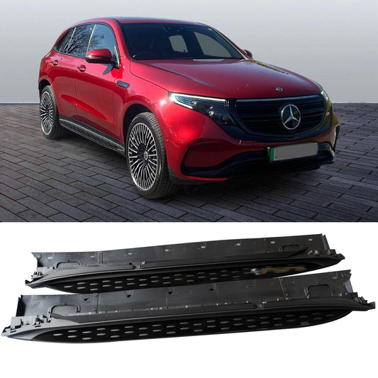 MERCEDES BENZ EQC N293 2019 ON OE STYLE RUNNING BOARDS “ SIDE STEPS “ PAIR “ IN BLACK - TMC Motorsport