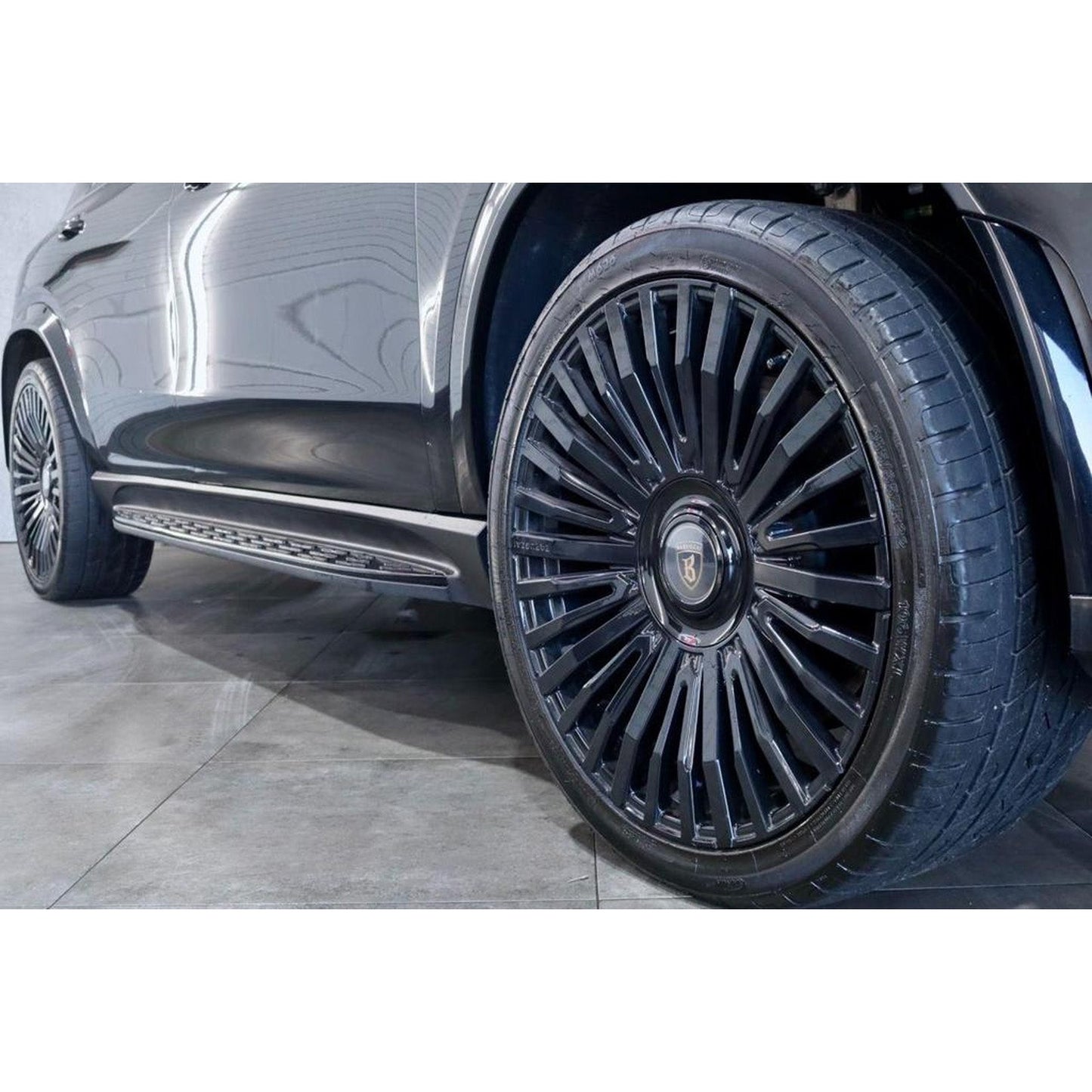 MERCEDES BENZ GLE W167 2020 ON OE STYLE RUNNING BOARDS “ SIDE STEPS “ PAIR “ IN BLACK - TMC Motorsport