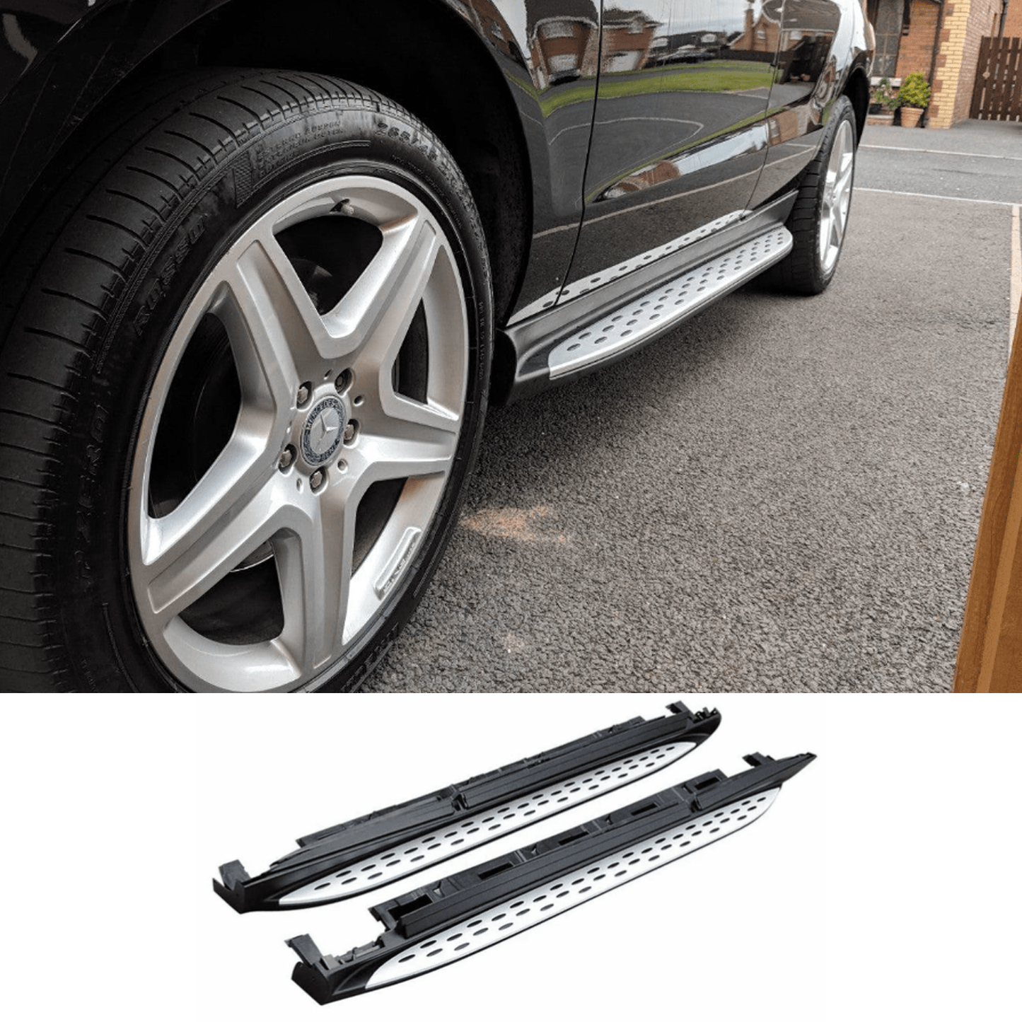 MERCEDES BENZ ML 2012 “ GLE W166 2015 “ 2018 “ OEM STYLE INTEGRATED SIDE STEPS RUNNING BOARDS - TMC Motorsport