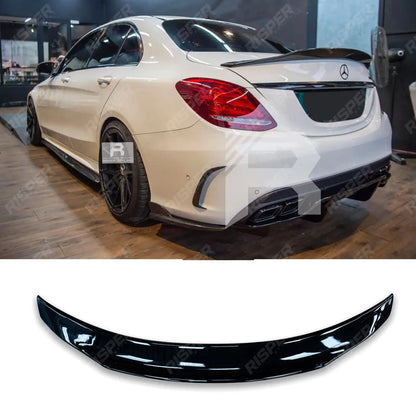 Mercedes C-Class W205 2014-2019 PSM Style Ducktail Spoiler In Gloss Black