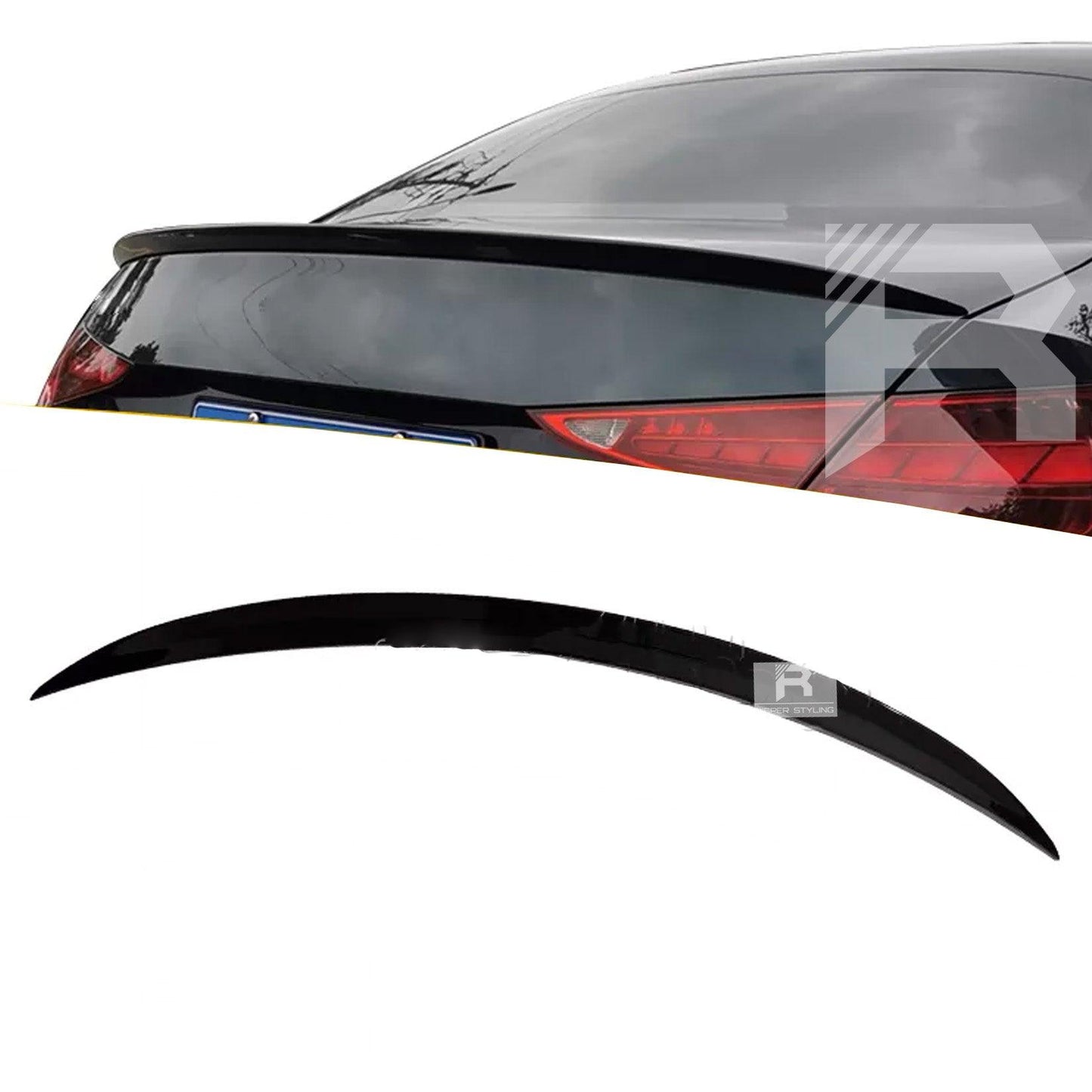 Mercedes C-Class W206 2022+ AMG Style Rear Boot Spoiler In Gloss Black - TMC Motorsport