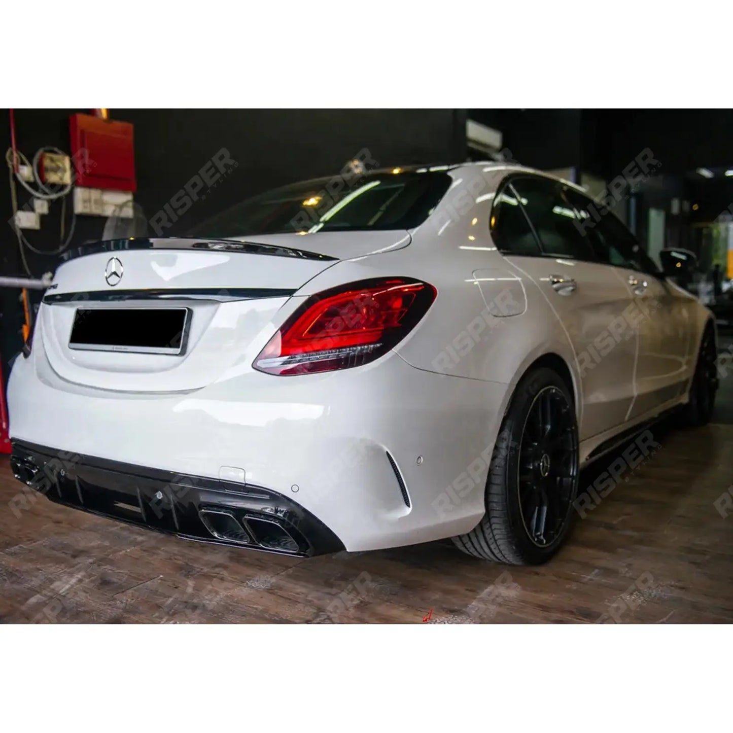 Mercedes C-Class W206 2022+ AMG Style Rear Boot Spoiler In Gloss Black