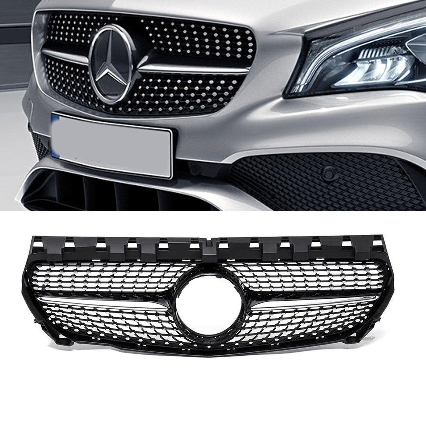Mercedes CLA W117 2013-2015 Front Grill - Diamond Style - TMC Motorsport