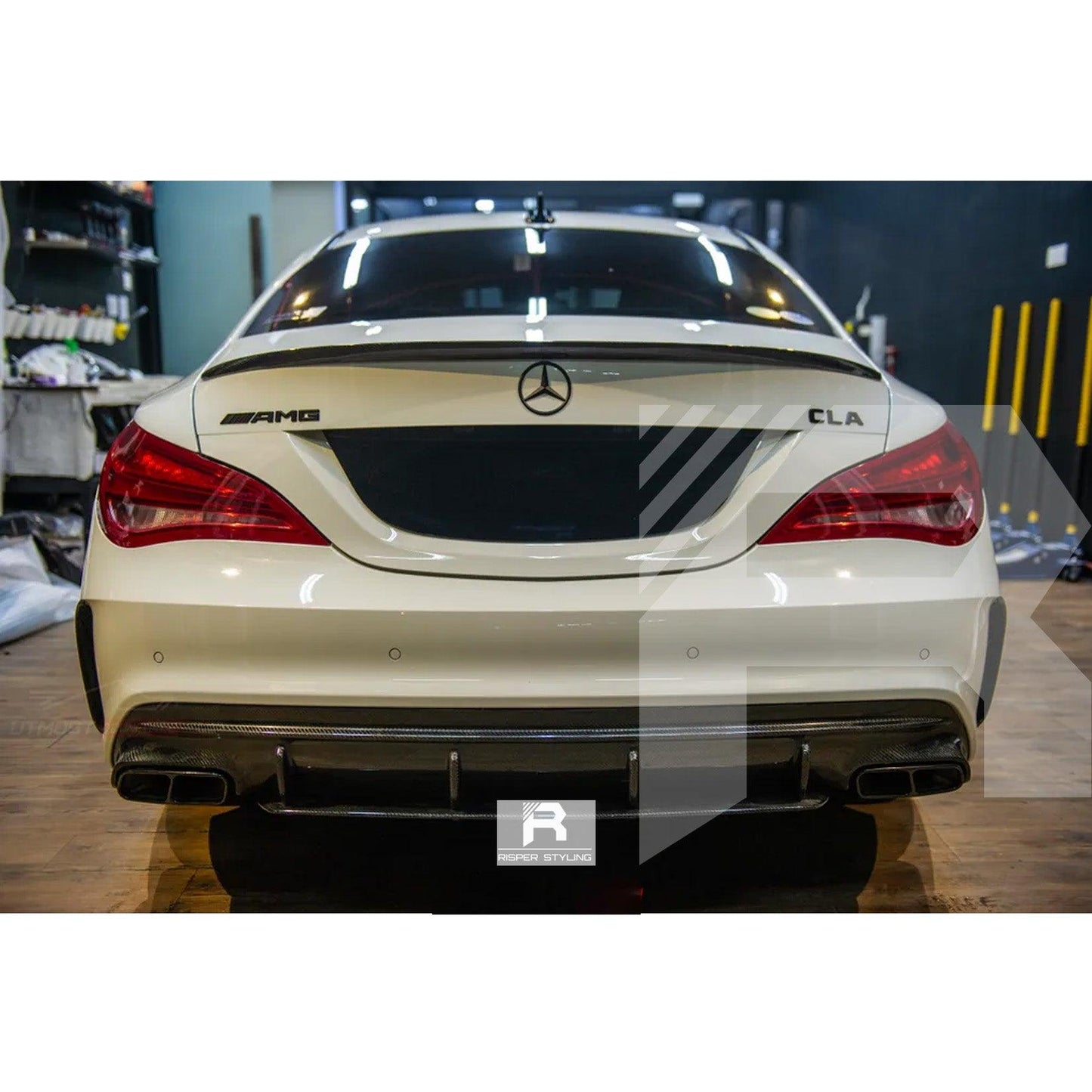 Mercedes CLA W117 2013-2019 Gloss Black Rear Boot Spoiler - TMC Motorsport