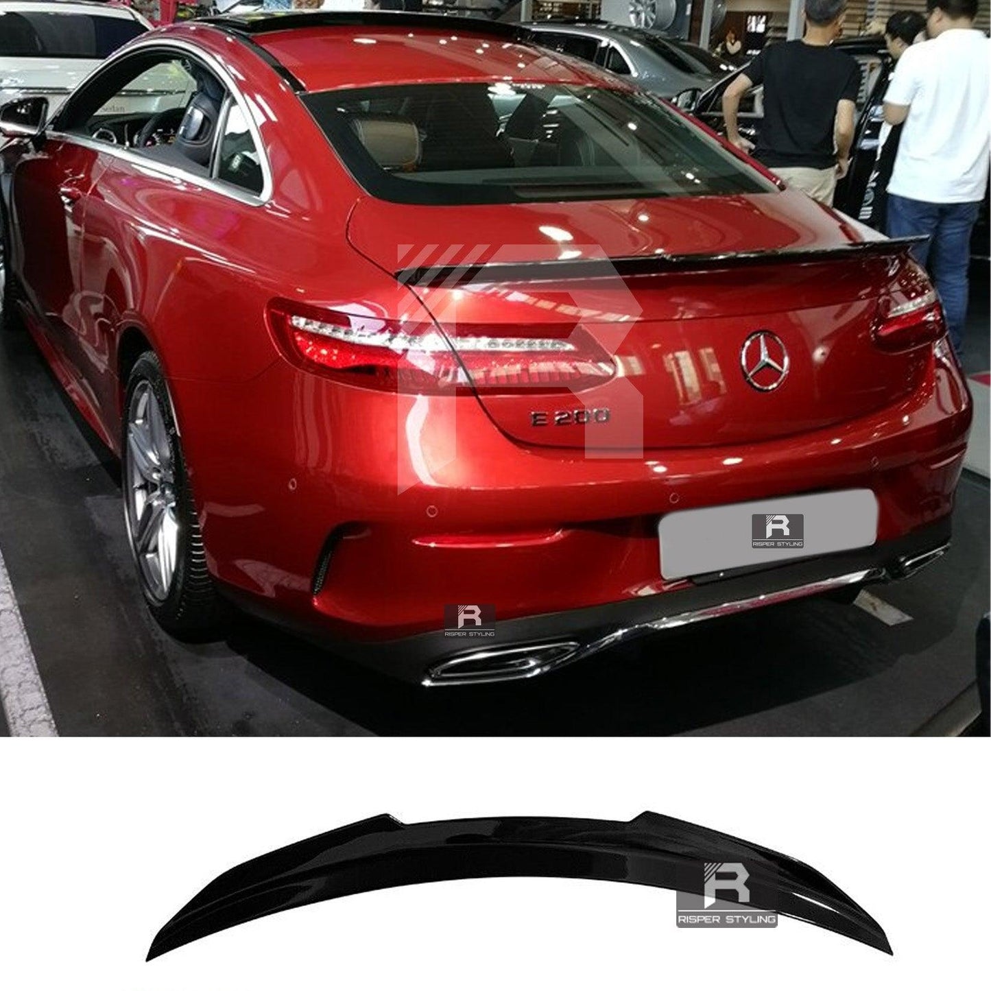 Mercedes E-Class Coupe C238 2016-2023 Gloss Black 'E63 AMG Style' Rear Spoiler - TMC Motorsport